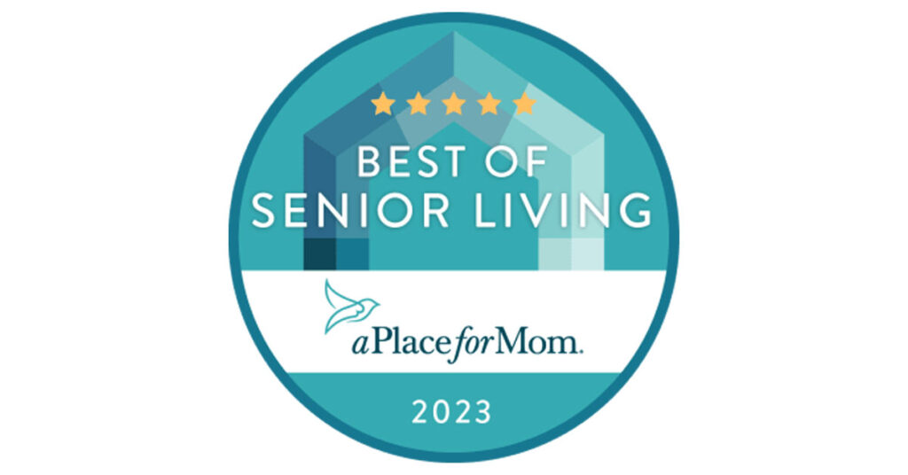 Sodalis Senior Living is very honored to receive the 2023 Best Senior Living Award from A Place for Mom