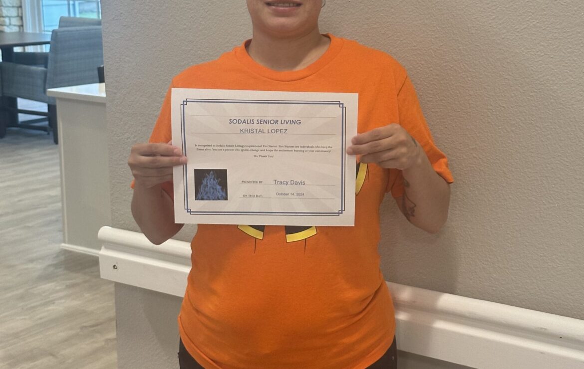 October Firestarter – Lake Jackson Assisted Living